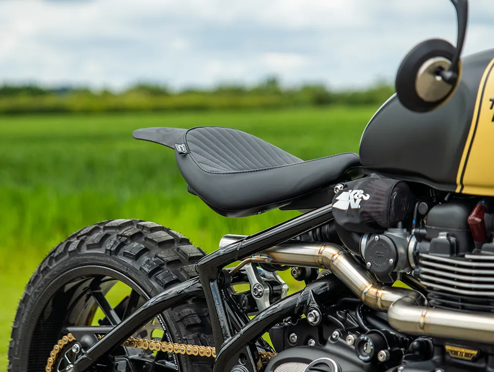 Side shot highlight key parts of the Desert Bobber