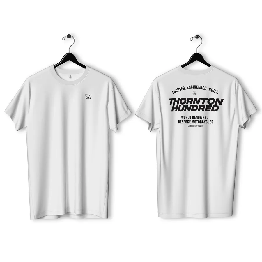 Focused. Engineered. Built. T-shirt (white)